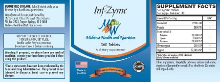 Inf-Zyme 360 count tablets